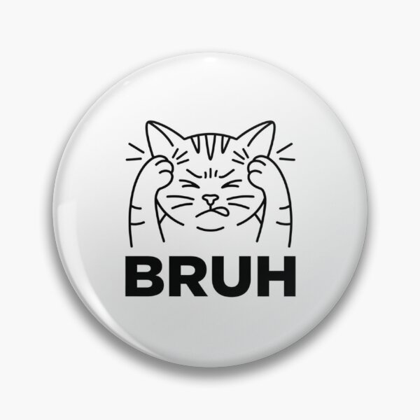 Item preview, Bruh-Cat-Funny-Black-Cat-Face-Meme-Retro-Gift designed and sold by world+167.