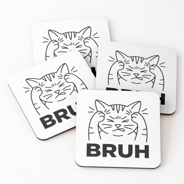 Item preview, Bruh-Cat-Funny-Black-Cat-Face-Meme-Retro-Gift designed and sold by world+167.