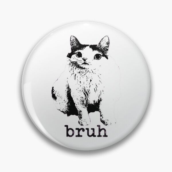 Item preview, Bruh-Cat-Funny-Black-Cat-Face-Meme-Retro-Gift designed and sold by world+167.