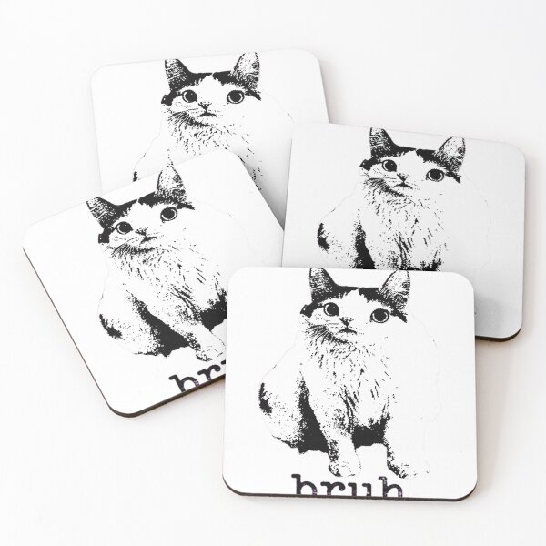 Item preview, Bruh-Cat-Funny-Black-Cat-Face-Meme-Retro-Gift designed and sold by world+167.