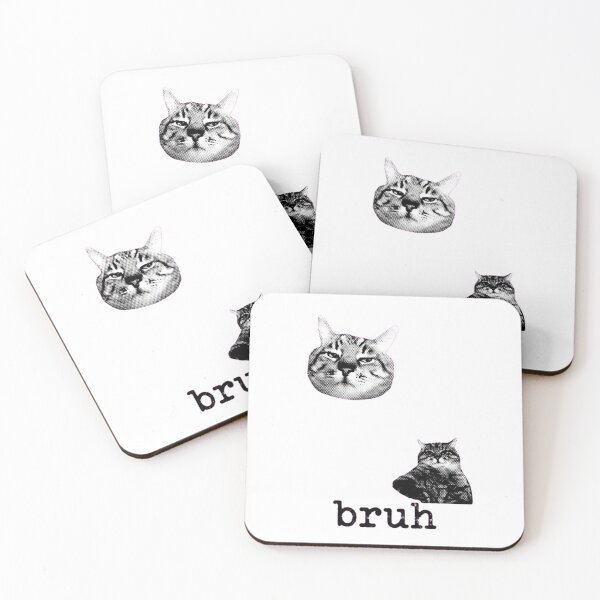 Item preview, Bruh-Cat-Funny-Black-Cat-Face-Meme-Retro-Gift designed and sold by world+167.