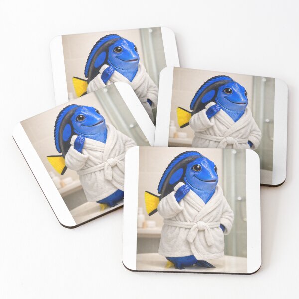 Item preview, Blue Tang Bathrobe designed and sold by Sillytoe.