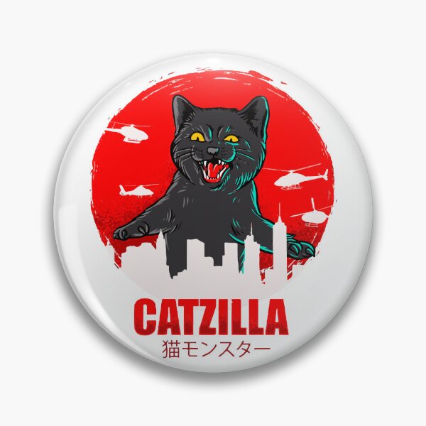 Item preview, Catzilla - Funny Cat Parody  designed and sold by DGMaxShop.