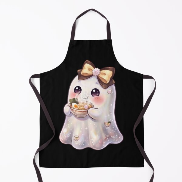 Item preview, Cute Kawaii Ghost Eating a Ramen Design / Halloween / Korean / Yummy / Foodie / Kdrama / T-shirts mugs stickers phone case hardcover journal poster designed and sold by TeenLake.