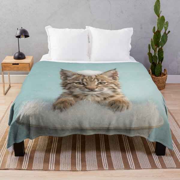 Item preview, Baby Bobcat Bubble Bath Cute Nursery Bathroom Wall Art designed and sold by LazyOwlStore.