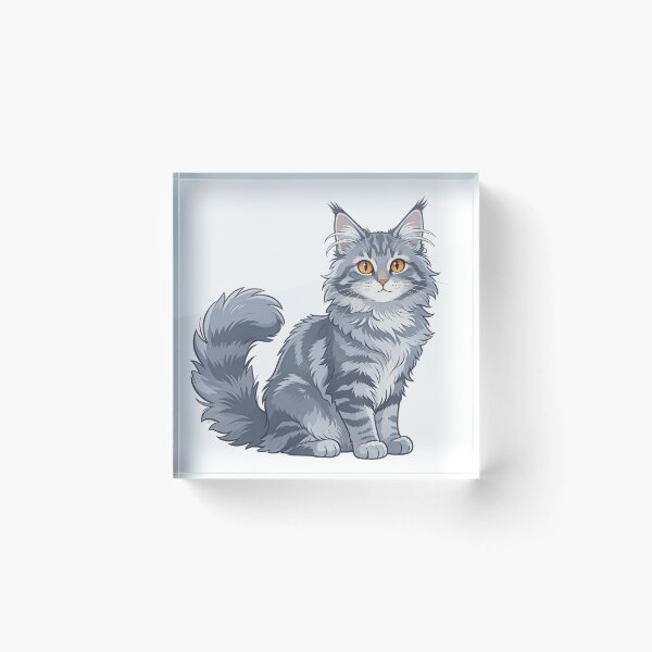 Item preview, Gray tabby cat with golden eyes designed and sold by mixoubraw.