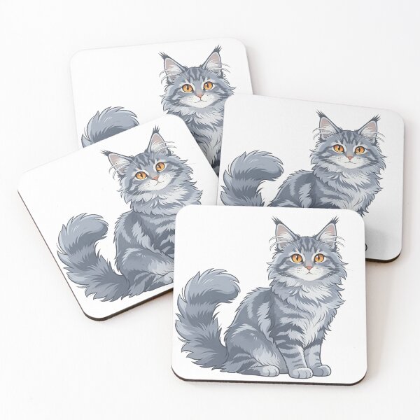 Item preview, Gray tabby cat with golden eyes designed and sold by mixoubraw.
