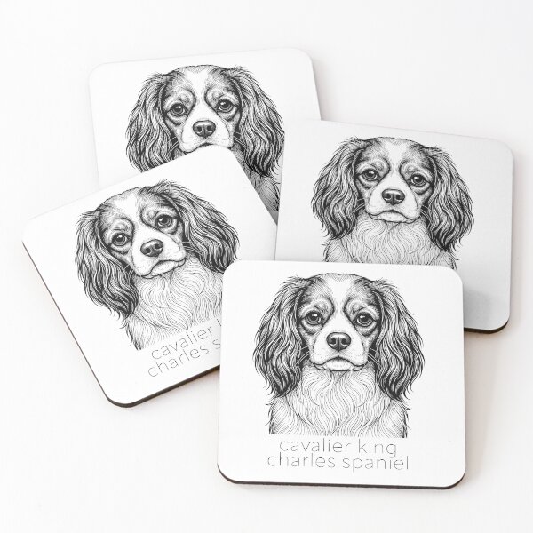 Item preview, Cavalier King Charles Spaniel Illustration designed and sold by SUP-R-Ts.
