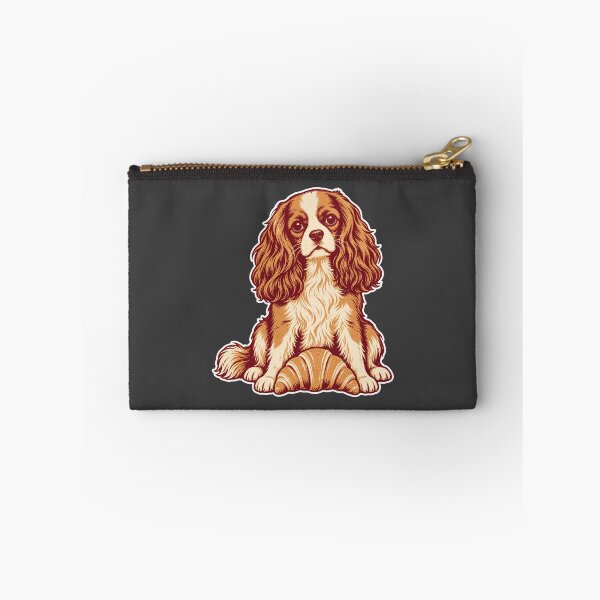 Item preview, Croissant Cavalier King Charles Spaniel – Vintage Bakery Dog Art designed and sold by Jaani-T.