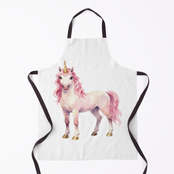 Item preview, Magical Pink Unicorn - Whimsical Watercolor Fantasy Art designed and sold by WildArtIT.