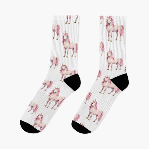 Item preview, Magical Pink Unicorn - Whimsical Watercolor Fantasy Art designed and sold by WildArtIT.