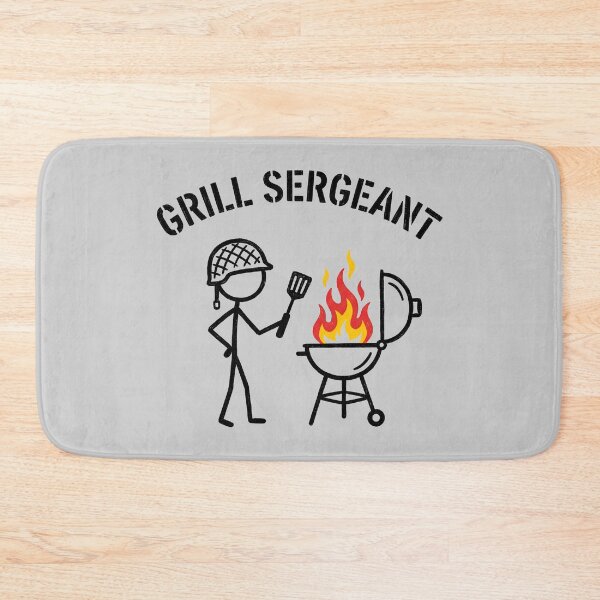 Artikelvorschau, Grill Sergeant im Dienst - BBQ entworfen und verkauft von ThreadRiotTees.