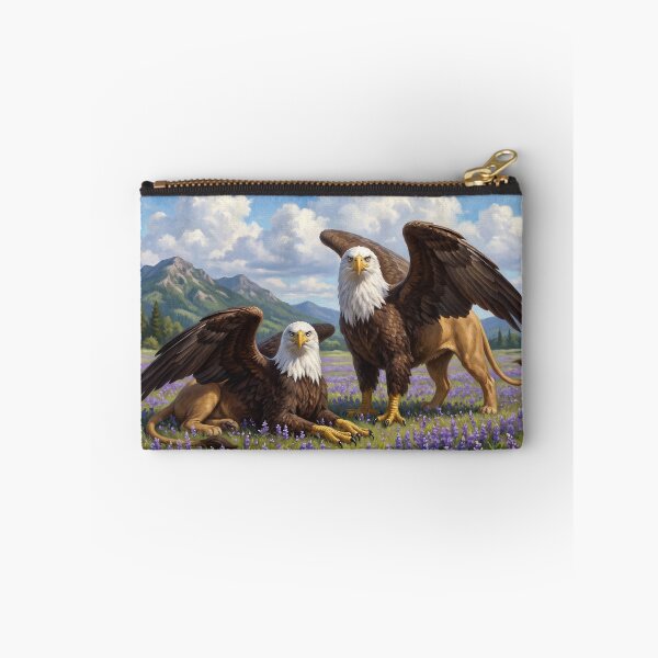 Item preview, Griffins In A Violet Mountain Meadow designed and sold by StudioDWS.
