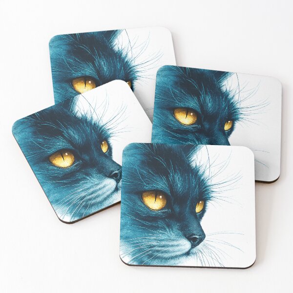Item preview, Golden Eyes Blue Sea Cat designed and sold by GRFORA.