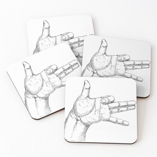 Item preview, Shadow Puppet Dog – Hand Gesture Ink Drawing designed and sold by MrProtogonist.