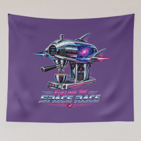 Item preview, Fueling the Space Race – Futurism, Cyberpunk, Coffee designed and sold by design-rebell.