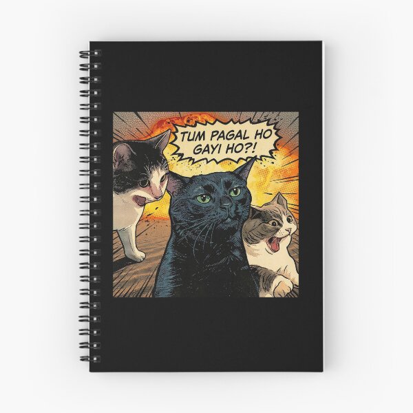 Item preview, Tum Pagal Ho Gayi Ho Funny Dramatic Cat Meme - Retro Pop Art designed and sold by aysenism.