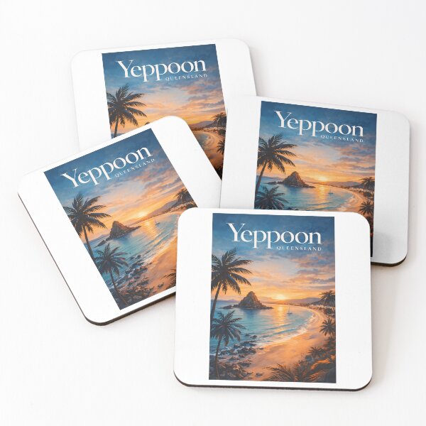 Item preview, Yeppoon Queensland Capricorn Coast Keppel Islands Sunset Beach designed and sold by THNKRcoshop.