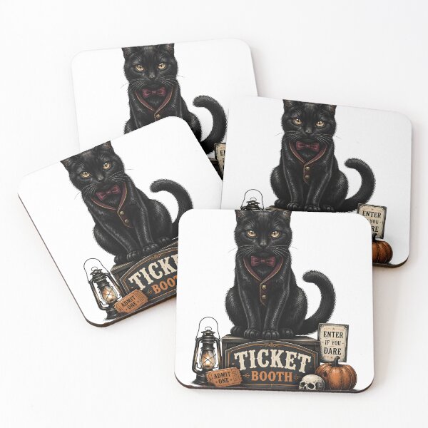 Item preview, Midnight Ticket Cat Retro Halloween Poster Halloween designed and sold by RoyesButler.
