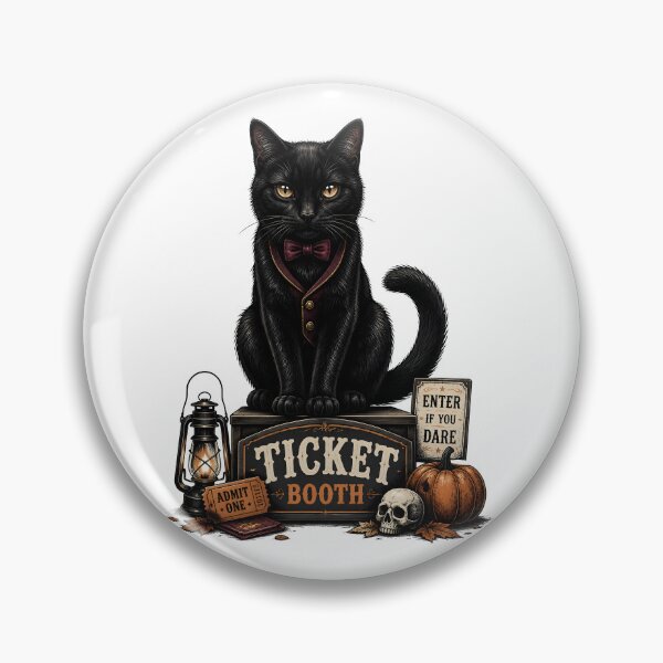 Item preview, Midnight Ticket Cat Retro Halloween Poster Halloween designed and sold by RoyesButler.