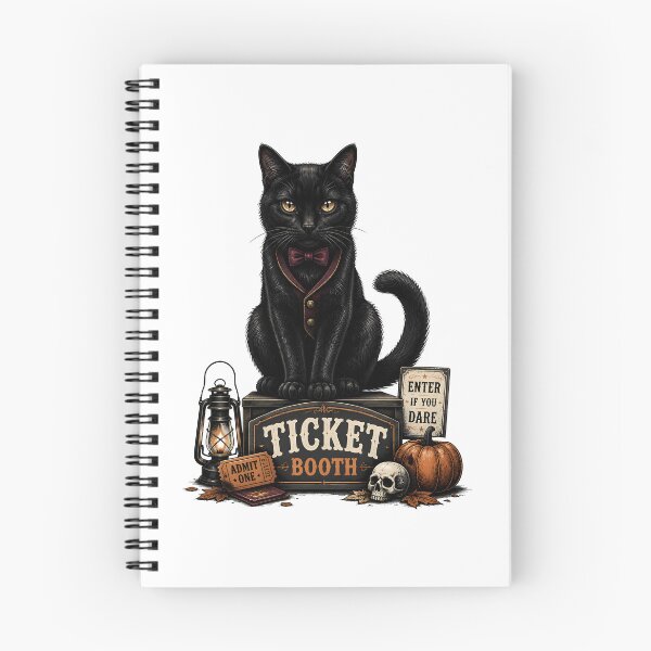 Item preview, Midnight Ticket Cat Retro Halloween Poster Halloween designed and sold by RoyesButler.