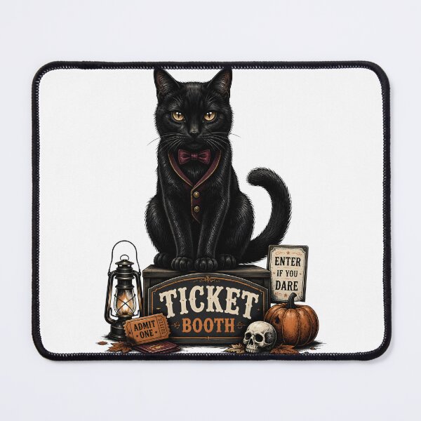 Item preview, Midnight Ticket Cat Retro Halloween Poster Halloween designed and sold by RoyesButler.