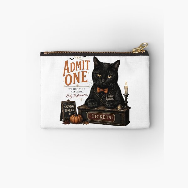 Item preview, Midnight Ticket Cat Gothic Folk Illustration Halloween designed and sold by RoyesButler.