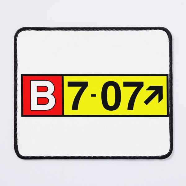 Item preview, B707 Jetliner Authentic Airport Sign - Aviation Graphic Art designed and sold by Magazine Combate.