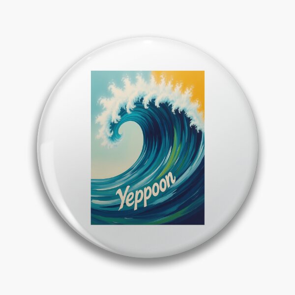Item preview, Yeppoon Typography Wave designed and sold by THNKRcoshop.
