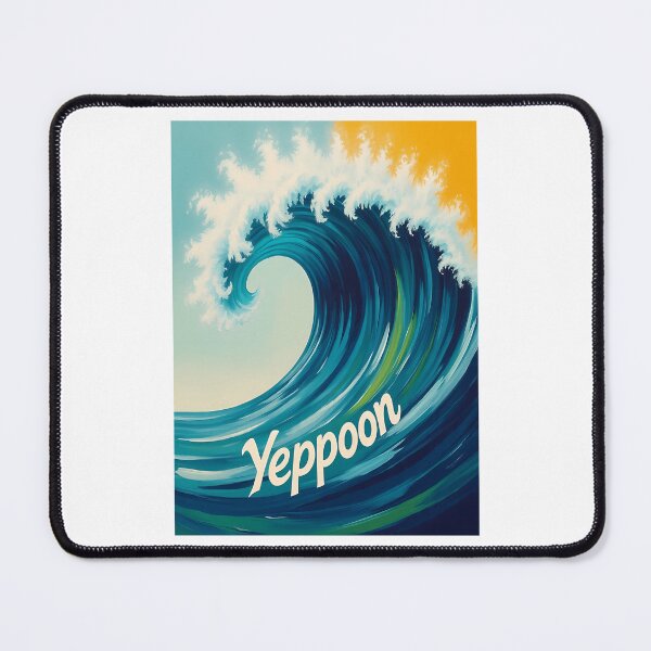 Item preview, Yeppoon Typography Wave designed and sold by THNKRcoshop.