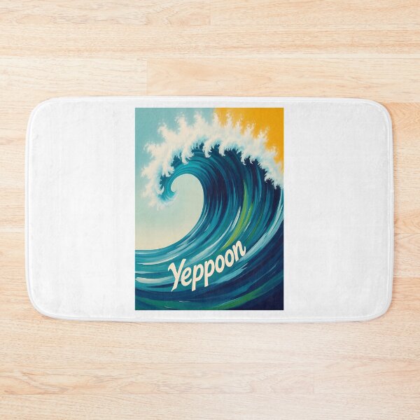 Item preview, Yeppoon Typography Wave designed and sold by THNKRcoshop.