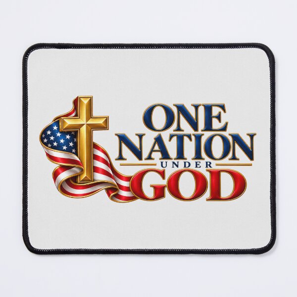 Item preview, One Nation Under God – Christian Patriotic Cross & American Flag designed and sold by HO•Designs.