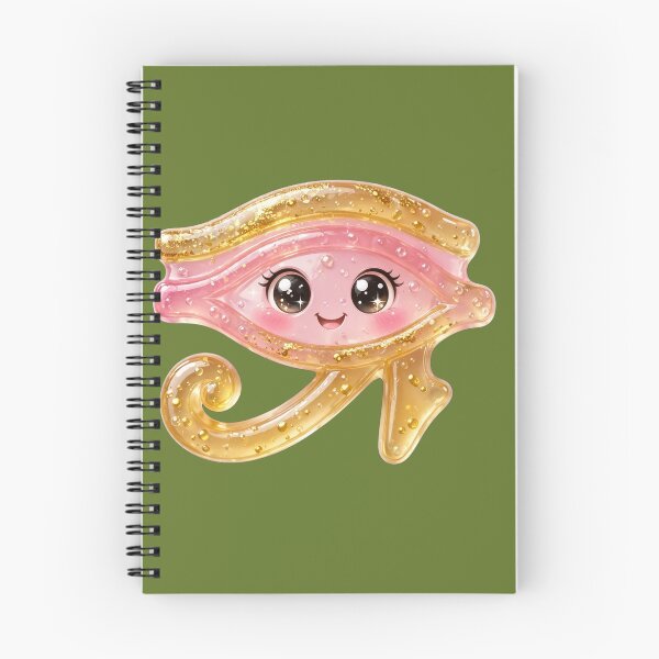 Item preview, Gimme Gummy Horus Eye - Jelly Protection Amulet - Pastel Gold & Pink - Kawaii Eyes designed and sold by HoMya.