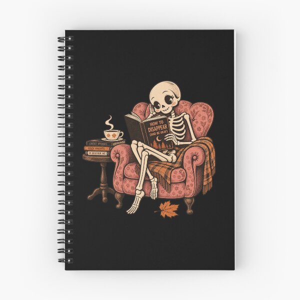 Item preview, How to Disappear Skeleton Reader Cozy Bookish designed and sold by erumi.