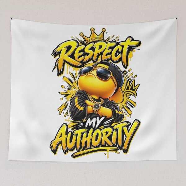 Item preview, Respect My Authority Funny Boss Dog  designed and sold by freshwear design.