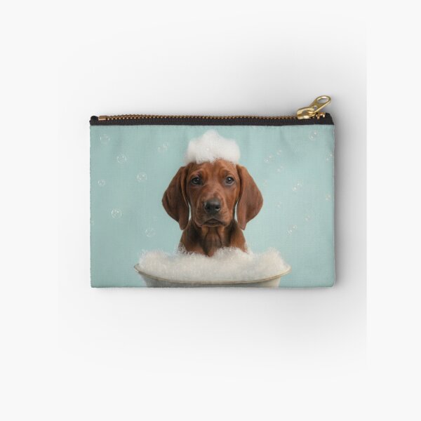 Item preview, Baby Redbone Coonhound Bubble Bath Nursery Bathroom Art designed and sold by LazyOwlStore.