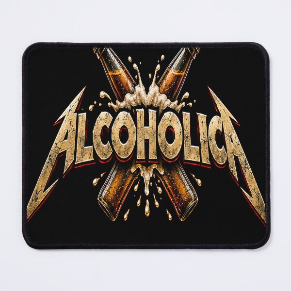 Item preview, Alcoholica – Heavy Metal Beer Humor designed and sold by Pecata.