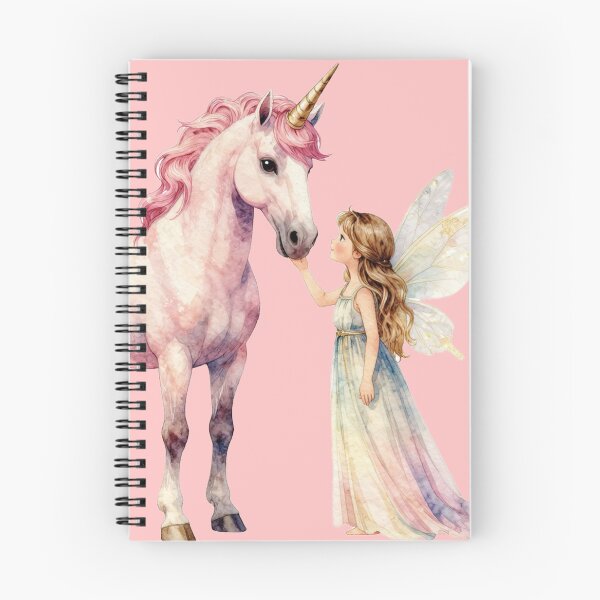 Item preview, Fairy and unicorn friend - magical watercolor fantasy art designed and sold by WildArtIT.