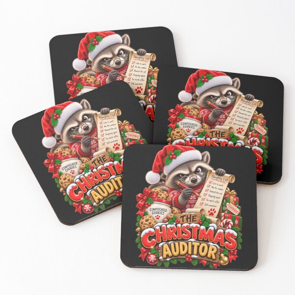 Item preview, The Christmas Auditor Funny Raccoon Corporate Humor designed and sold by StaticEmpire.