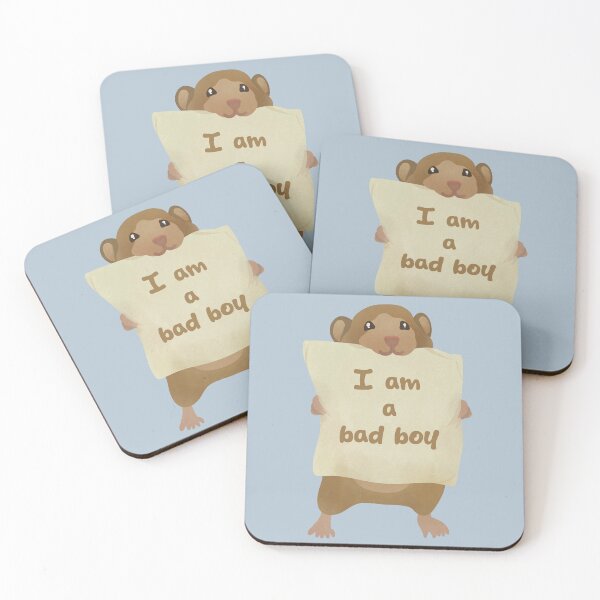 Item preview, i am a bad boy - hamster doodle designed and sold by FandomizedRose.