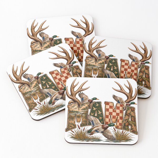 Item preview, Mama Retro Hunting Camo Deer Duck designed and sold by VGAfanatic.
