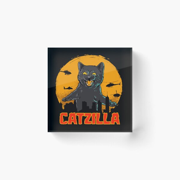 Item preview, Catzilla - Funny Cat Parody  designed and sold by DGMaxShop.
