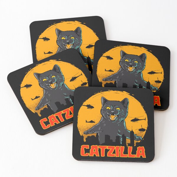 Item preview, Catzilla - Funny Cat Parody  designed and sold by DGMaxShop.