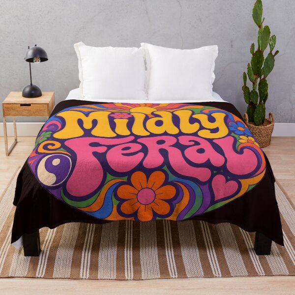 Item preview, Mildly Feral – Retro Psychedelic Design designed and sold by ZombieZooCuties.