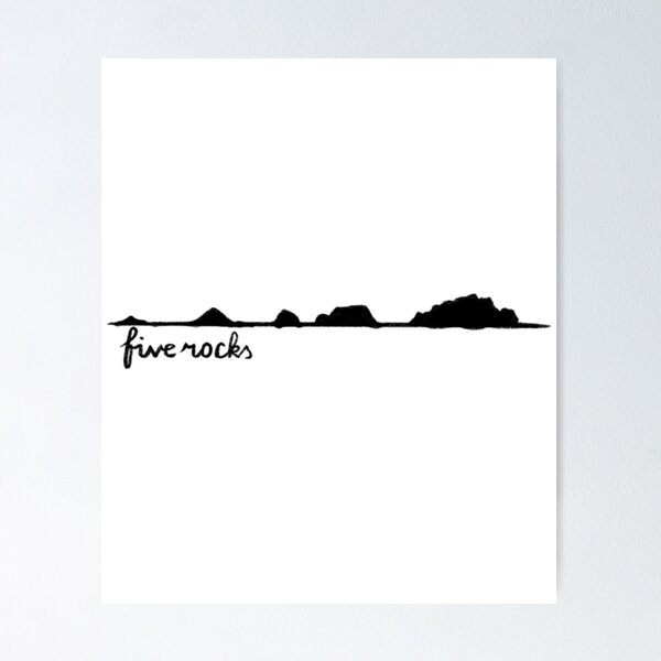 Item preview, Copy Of Five Rocks Silhouette Australia designed and sold by THNKRcoshop.