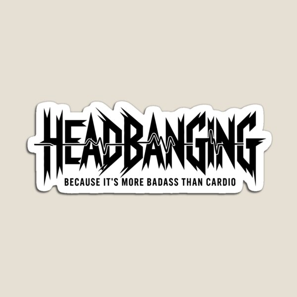 Item preview, Headbanging  - Because It's More Badass Than Cardio designed and sold by KaurisDigital.