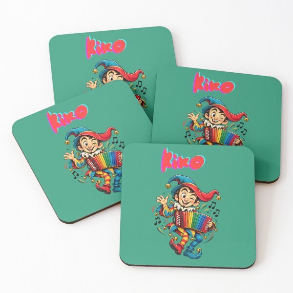 Item preview, Kiko the Jester – Colorful Accordion Player designed and sold by The Kawaii Forge.