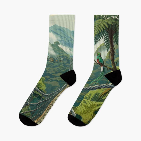Item preview, Monteverde Costa Rica Cloud Forest Reserve Original Custom Vintage Poster Wall Art Design Pillow Gift designed and sold by Cool Robot Bro..