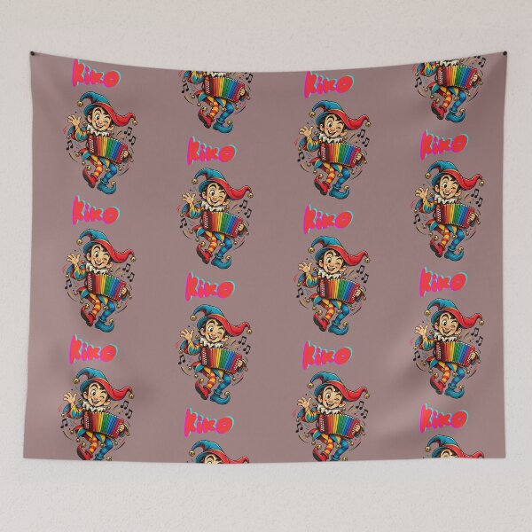 Item preview, Kiko the Jester – Colorful Accordion Player designed and sold by The Kawaii Forge.