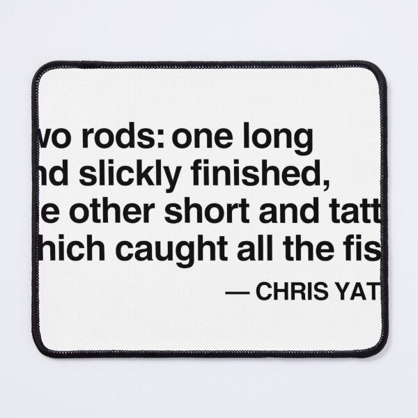 Item preview, “The Two Rods” Chris Yates Quote Carp Fishing – Traditional Angler designed and sold by Always-Angling.